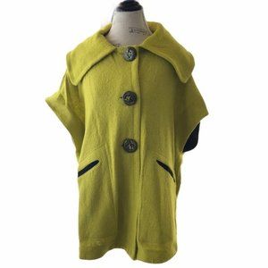 NWT Vintage Style Collared Button Up Jacket Lime